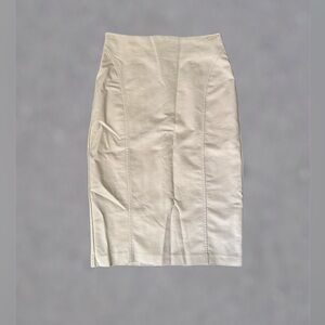 Elie Elegant Blush Pink/Cream Pencil Skirt